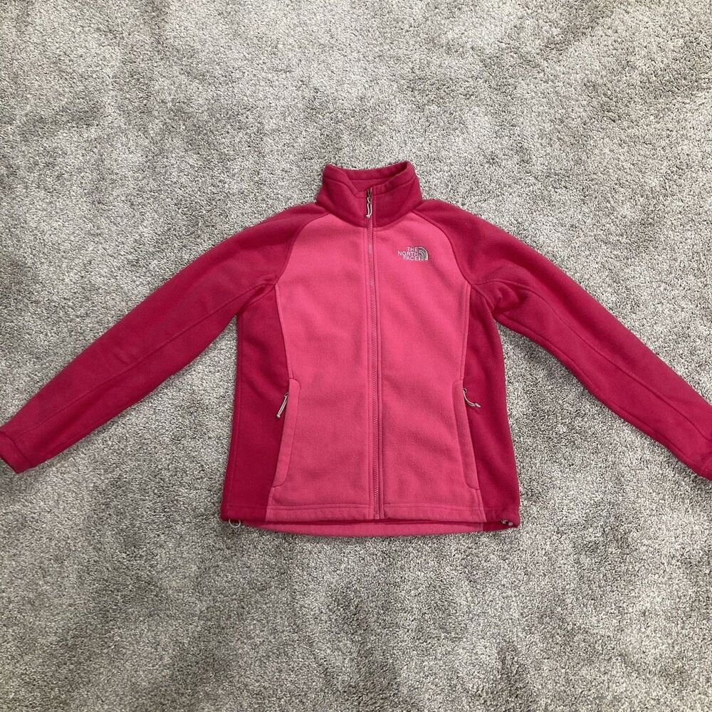 The North Face Full Zip Fleece Jacket Women’s Size Small S/P Two Tone Pink Warm